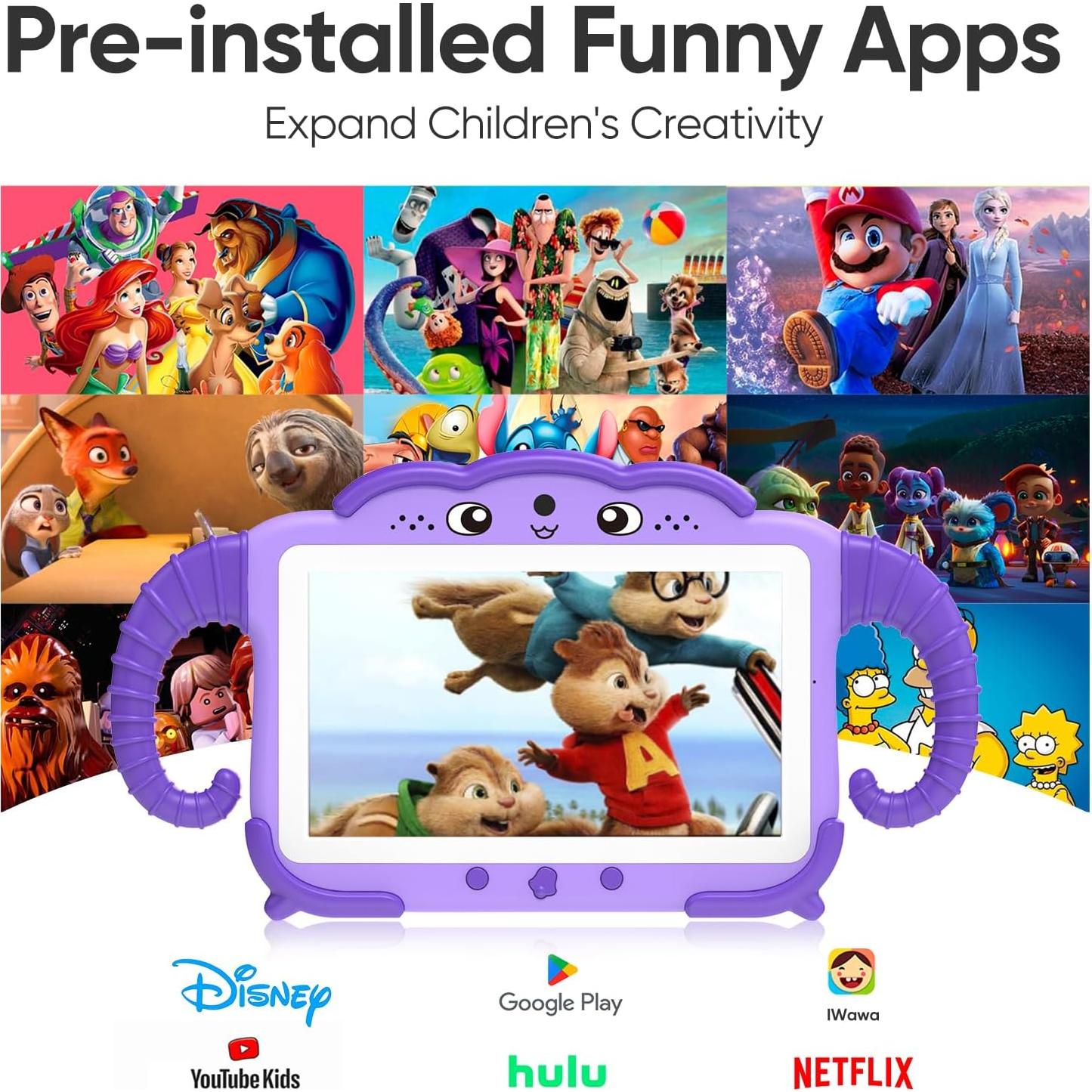 Tableta para Niños Okulaku ZIDS701 7" 32GB Android 11 con Control Parental