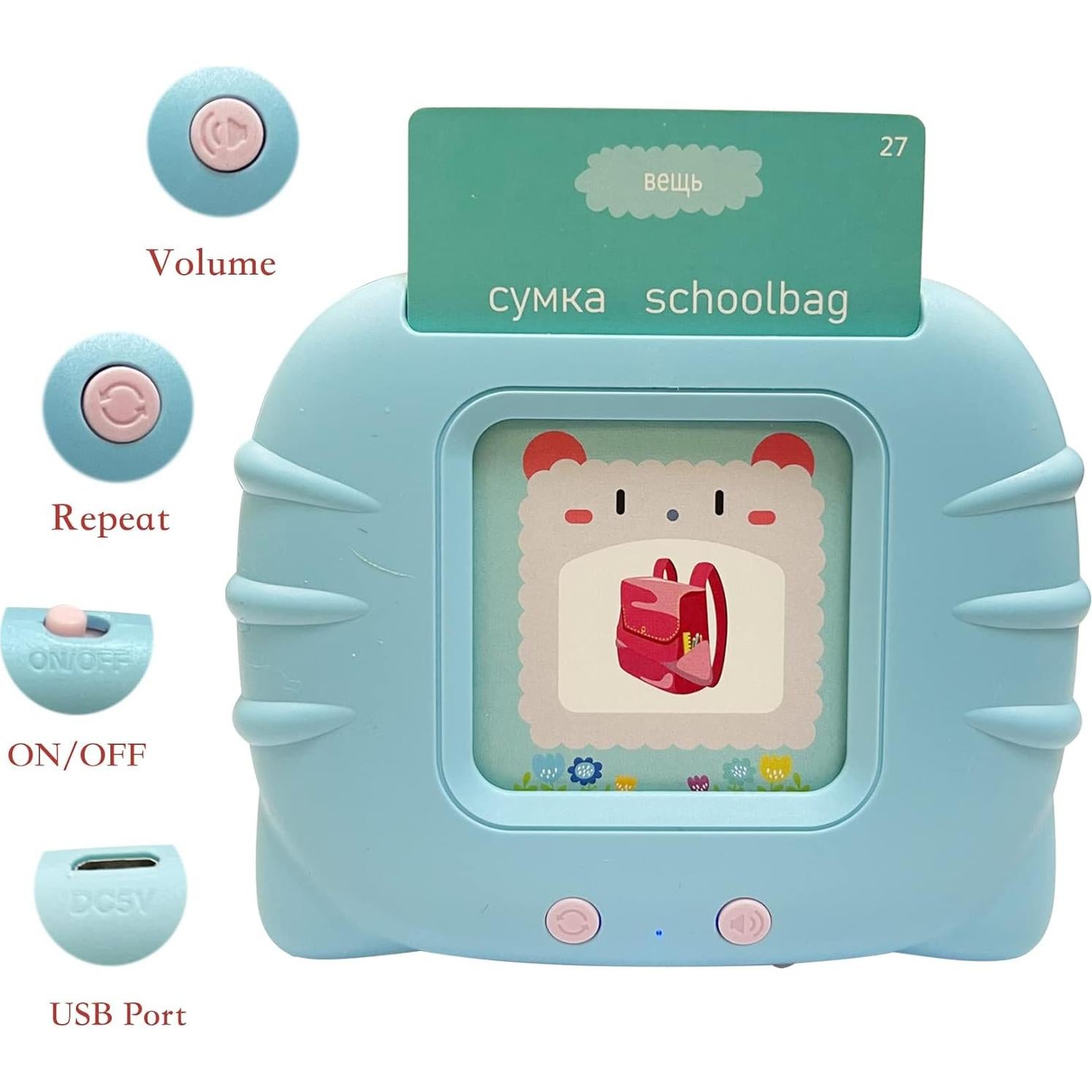 Tarjetas de Flash Ruso-Inglés MINMEER 112 PCS para Niños