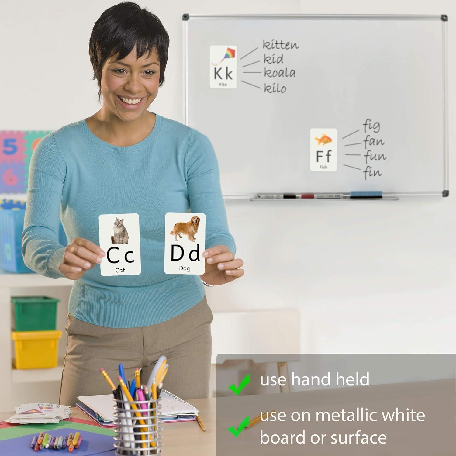 Tarjetas de Flash Magnéticas Attractivia 26 Letras Jumbo 14x9 cm