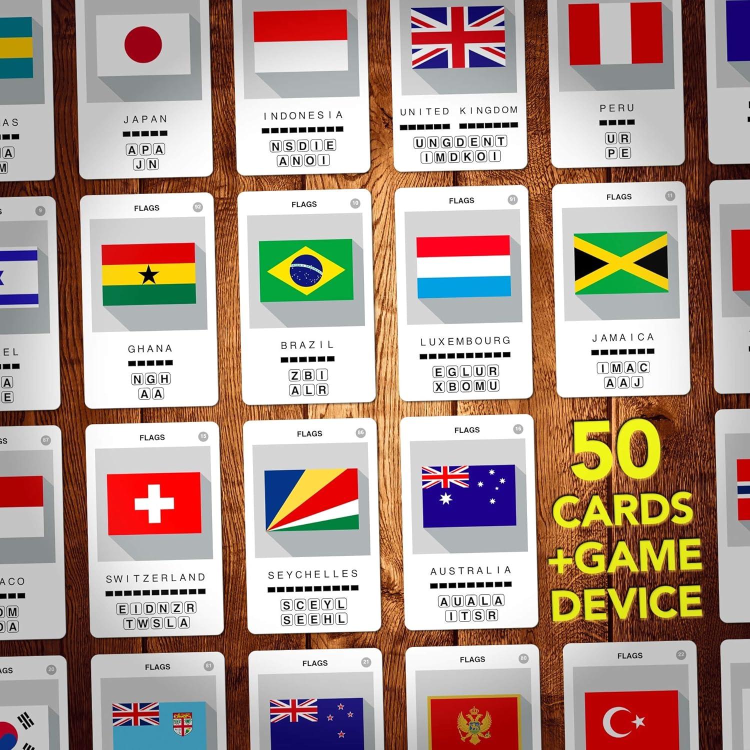 Juego de Tarjetas 100 Banderas del Mundo Poptacular - Educativo