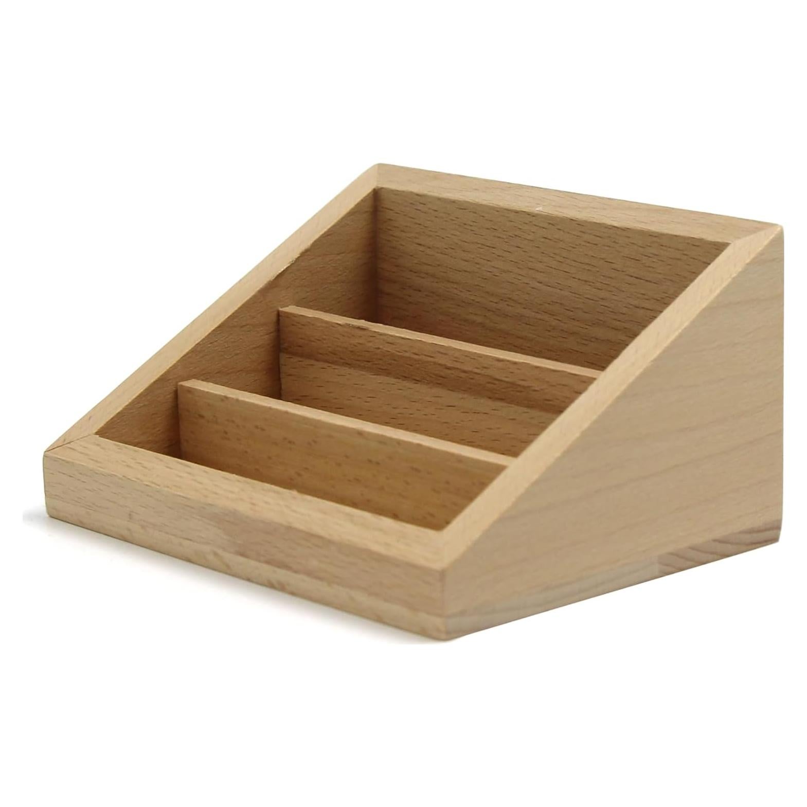 Soporte de Tarjetas de Madera M.Vita 3 Ranuras Montessori