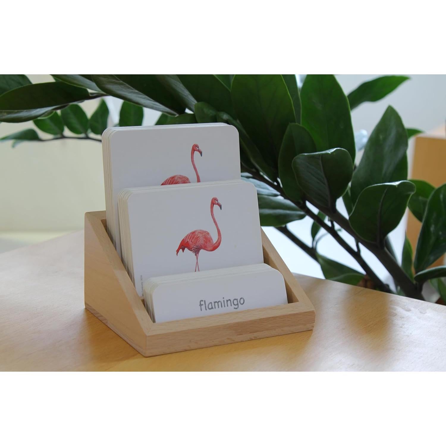 Soporte de Tarjetas de Madera M.Vita 3 Ranuras Montessori