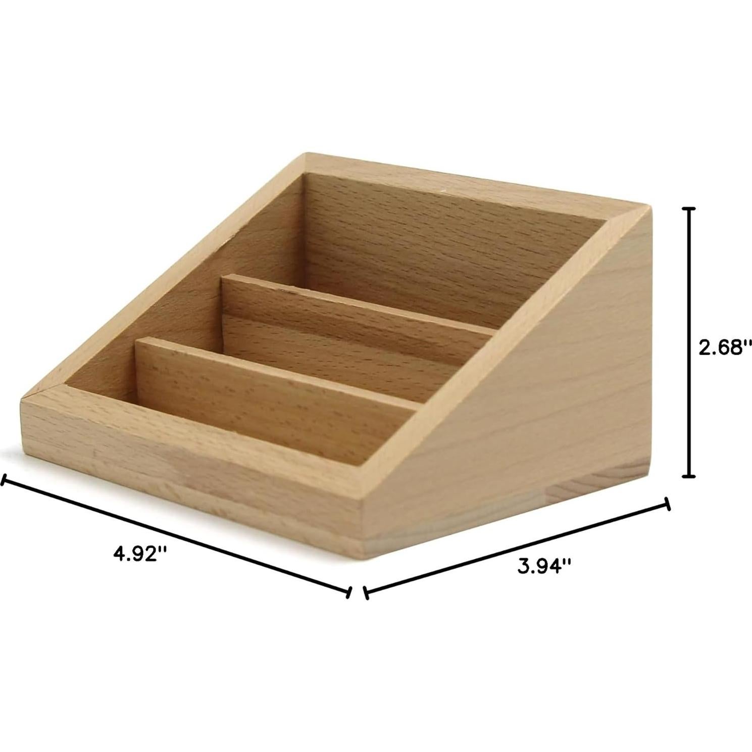 Soporte de Tarjetas de Madera M.Vita 3 Ranuras Montessori