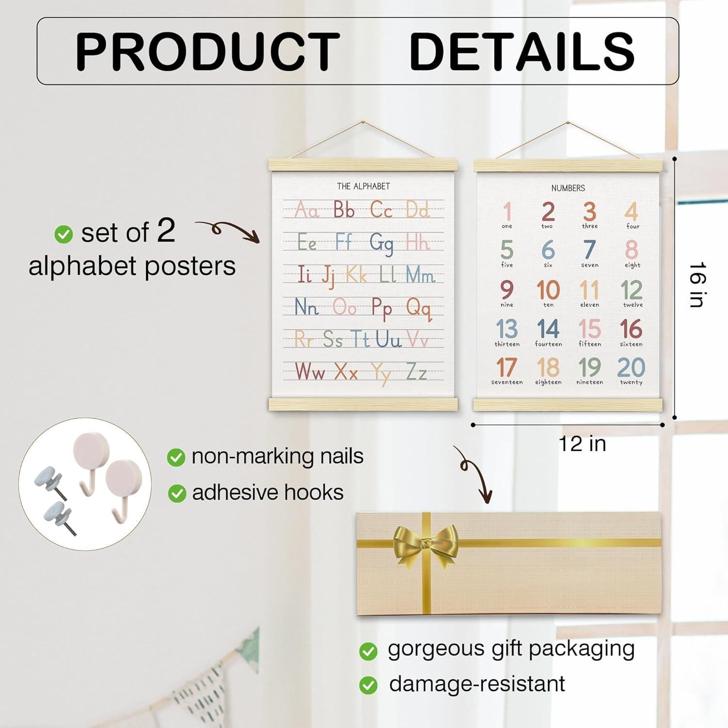 Póster de Alfabeto BONETAT para Niños 30.5x45.7cm