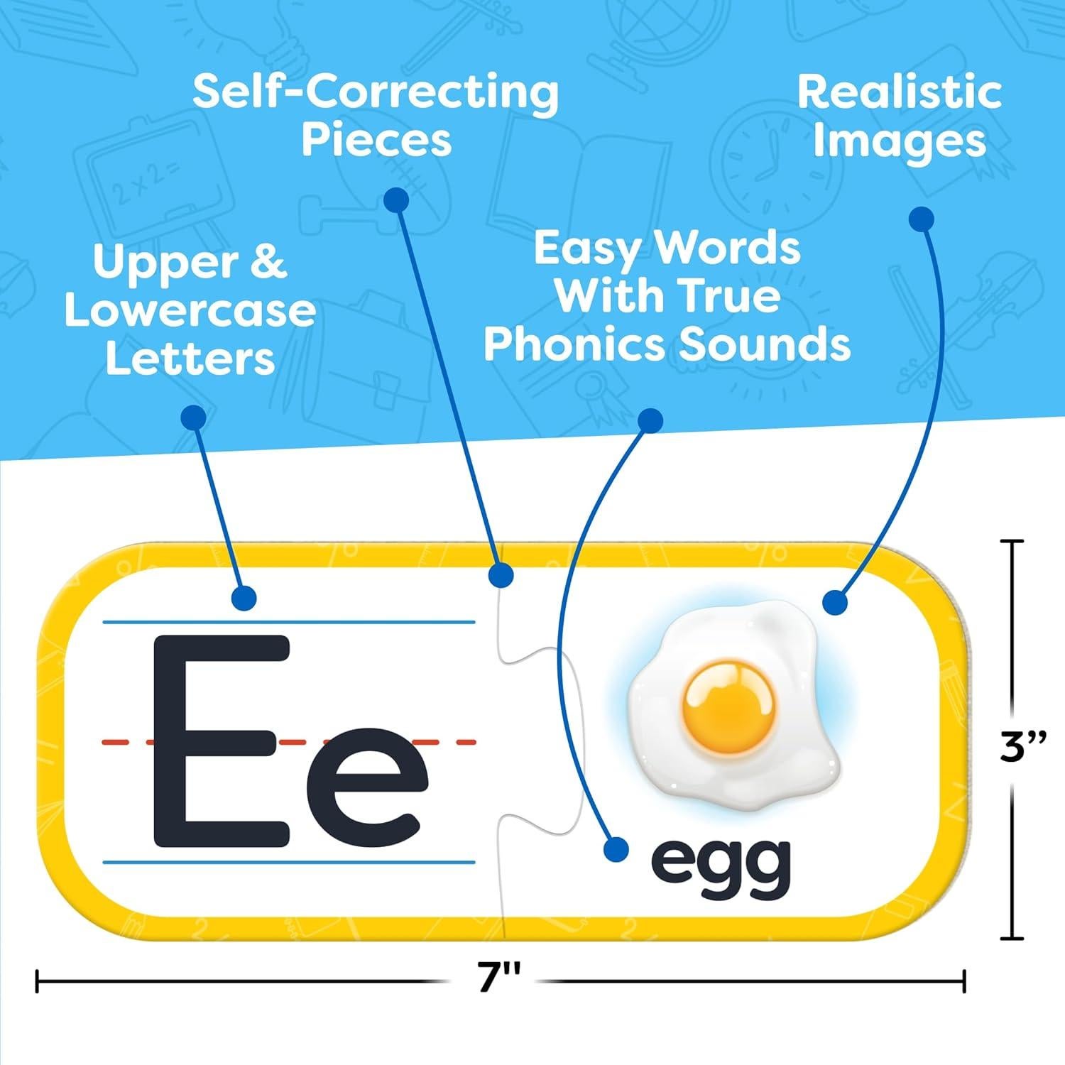 Rompecabezas de Alfabeto Momo & Nashi - 26 Piezas Educativas