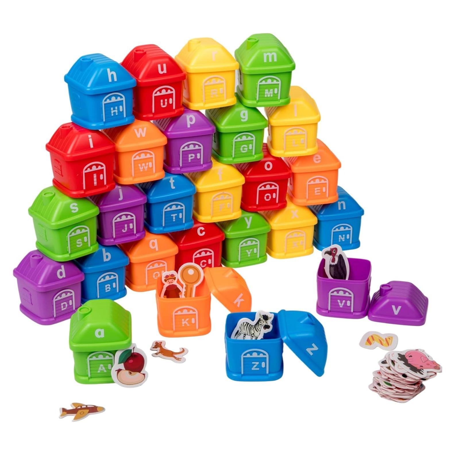 Juego Educativo de Clasificación ABC - Juguetes de Aprendizaje 260 Tarjetas