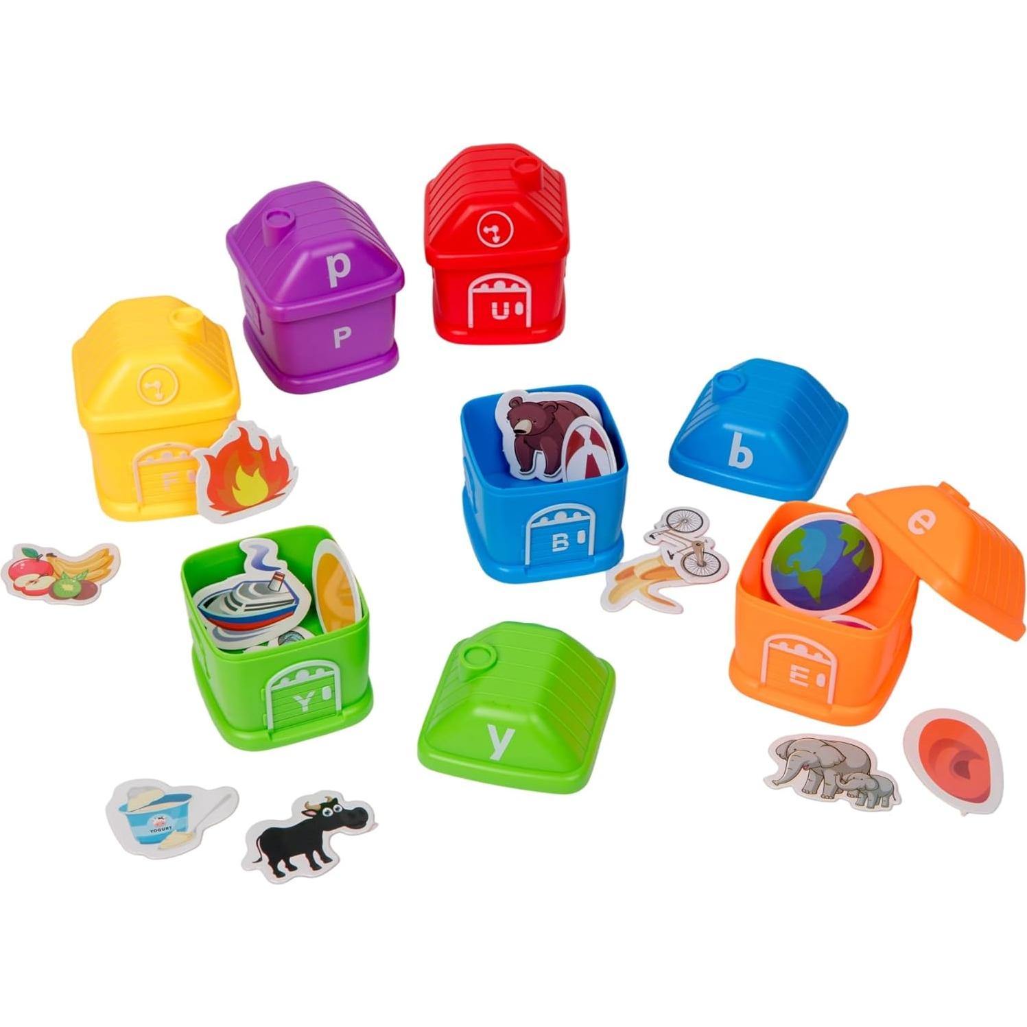 Juego Educativo de Clasificación ABC - Juguetes de Aprendizaje 260 Tarjetas