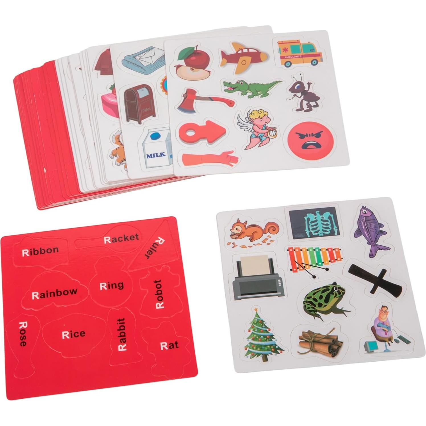 Juego Educativo de Clasificación ABC - Juguetes de Aprendizaje 260 Tarjetas