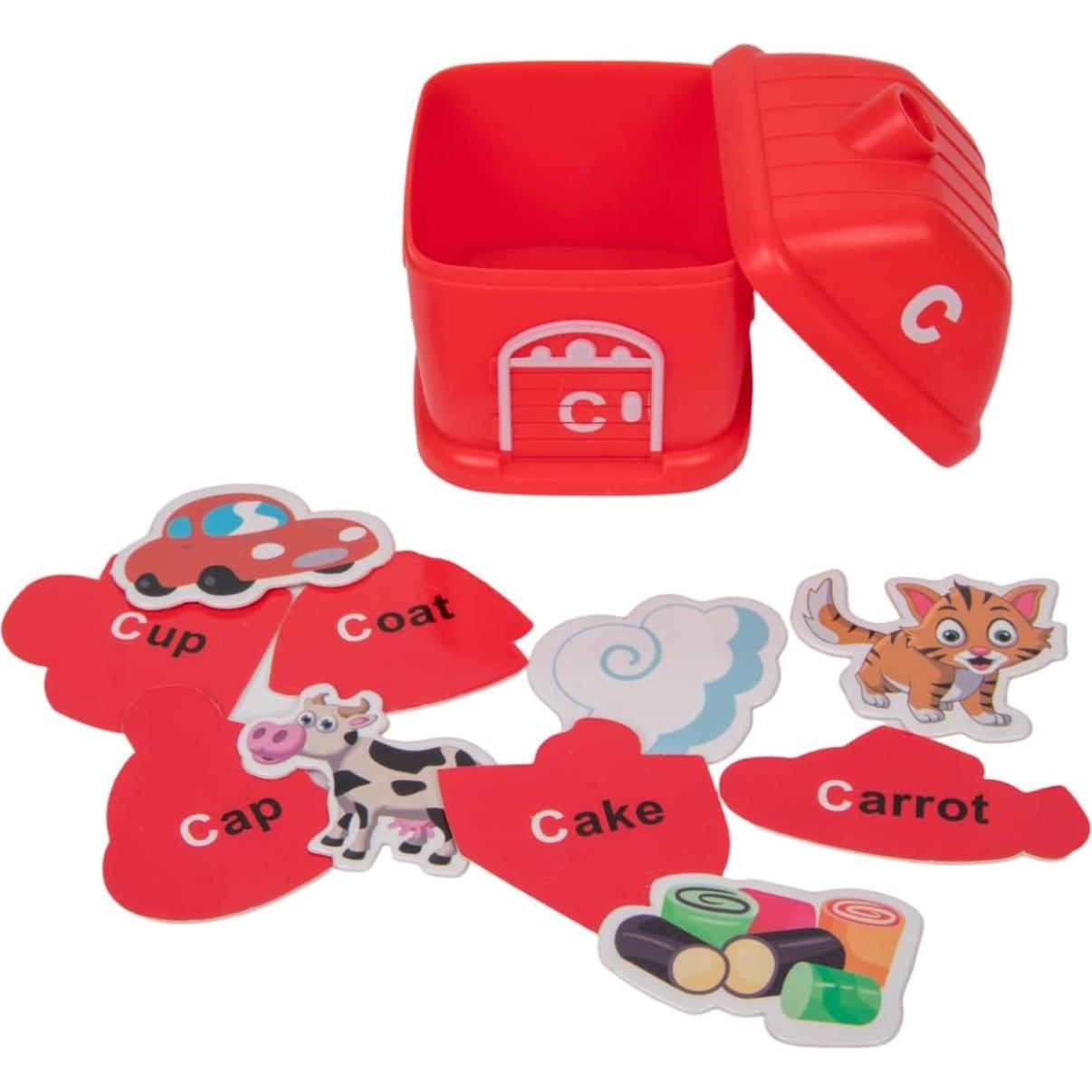 Juego Educativo de Clasificación ABC - Juguetes de Aprendizaje 260 Tarjetas