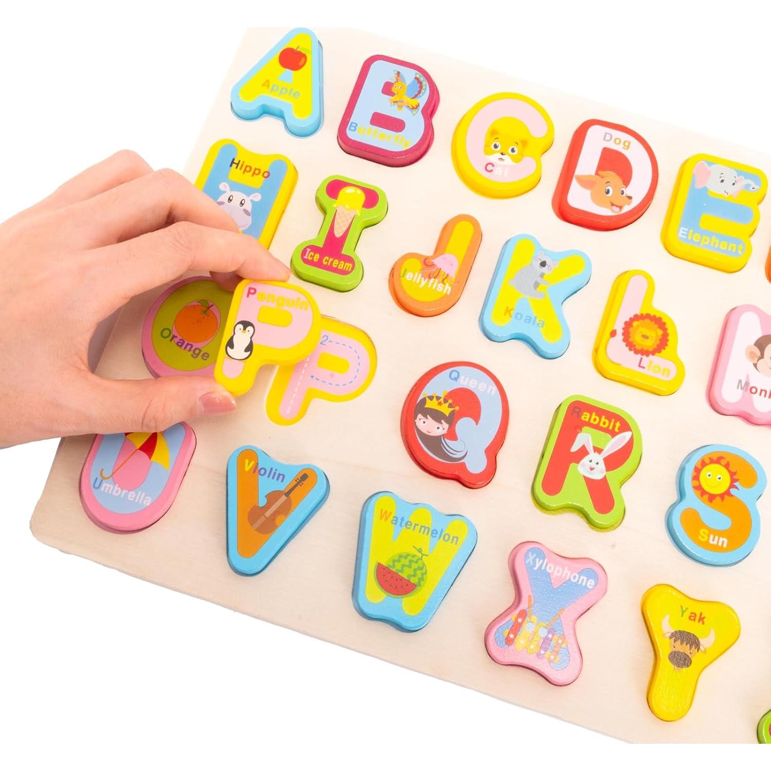 Rompecabezas de Madera 3 en 1 para Niños 3-5 Años - XJYQJD