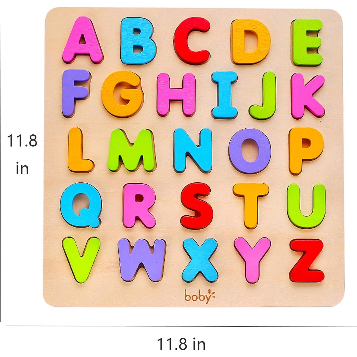 Rompecabezas de Letras y Números de Madera KIDS TOYLAND