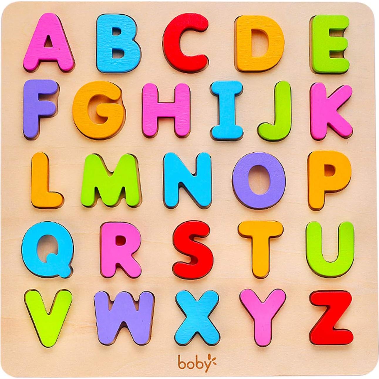 Rompecabezas de Letras y Números de Madera KIDS TOYLAND