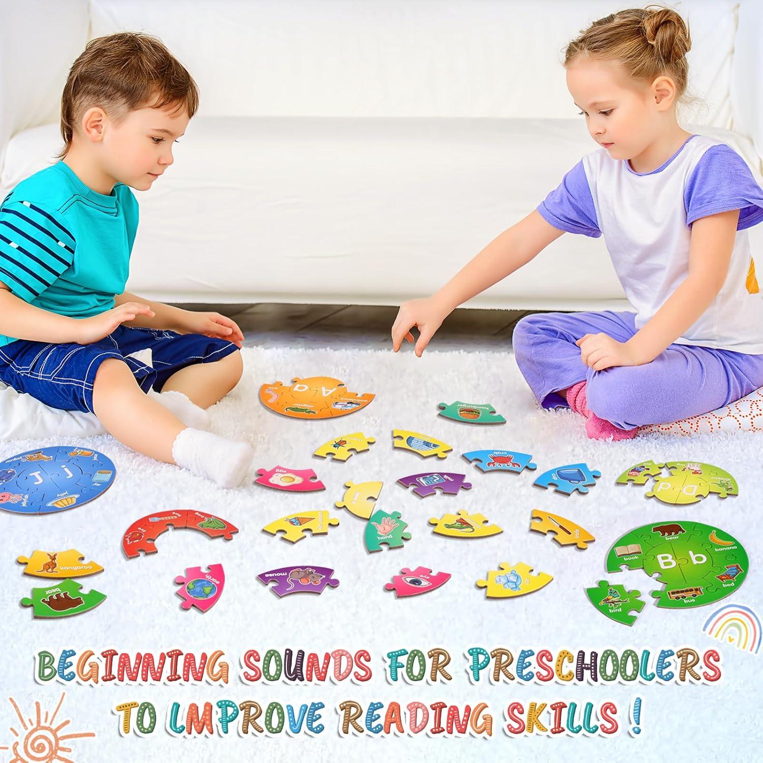 Rompecabezas Alfabeto ABC para Niños 3-5 Años - 26 Letras