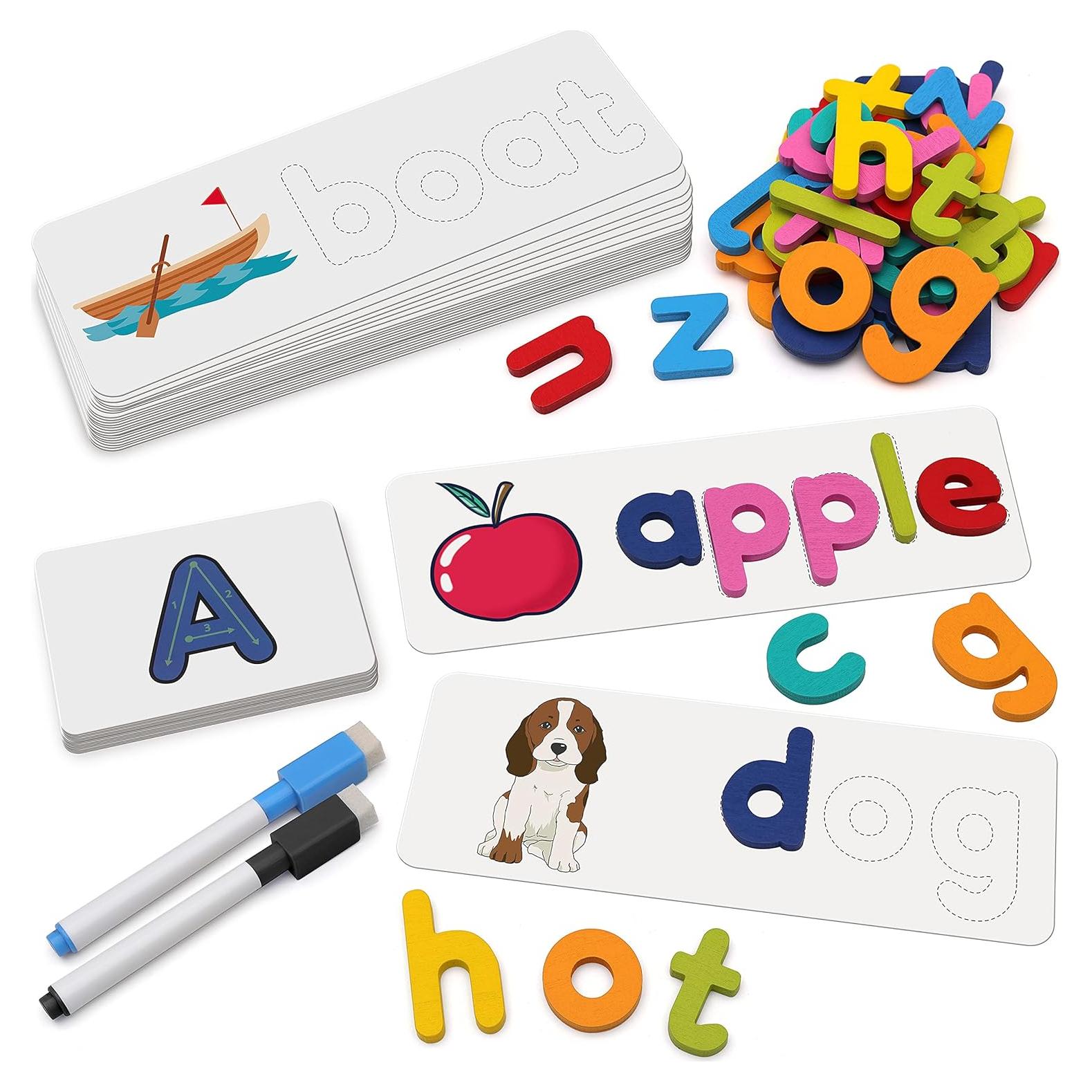 Juego de Aprendizaje de Lectura Coogam - Tarjetas de Flash ABC