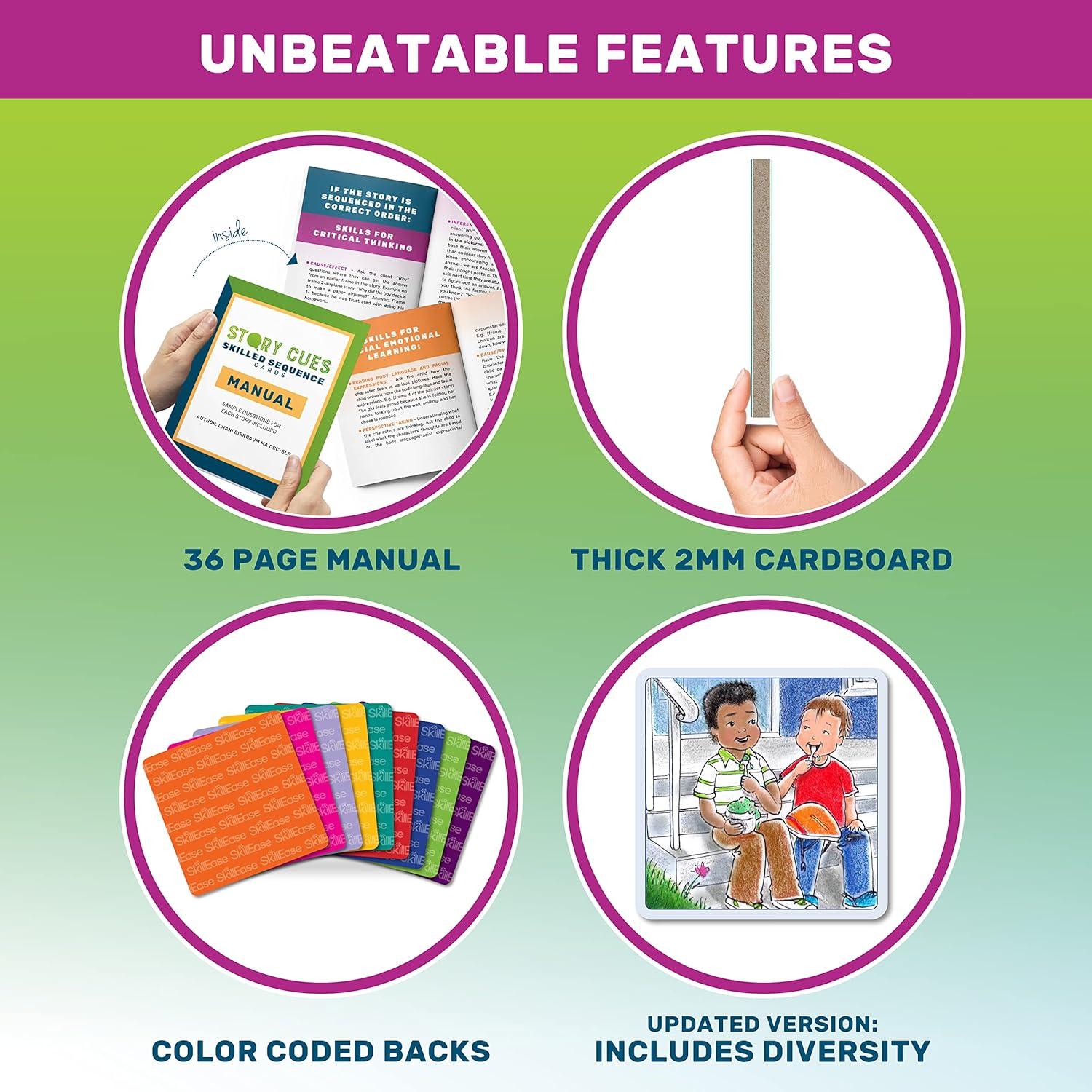 Tarjetas de Secuenciación Habilidosas SkillEase - 50 Piezas