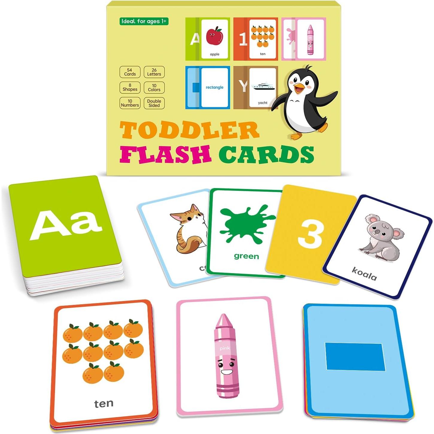 Tarjetas Didácticas Montessori 54 Piezas para Niños 2-5 Años