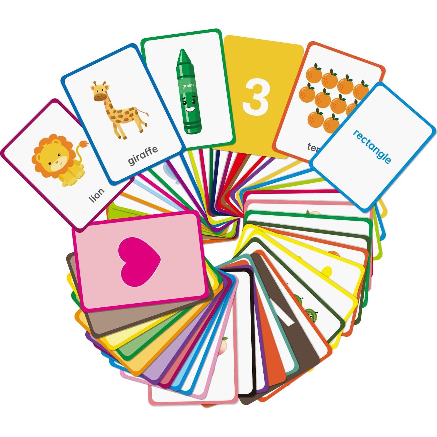 Tarjetas Didácticas Montessori 54 Piezas para Niños 2-5 Años