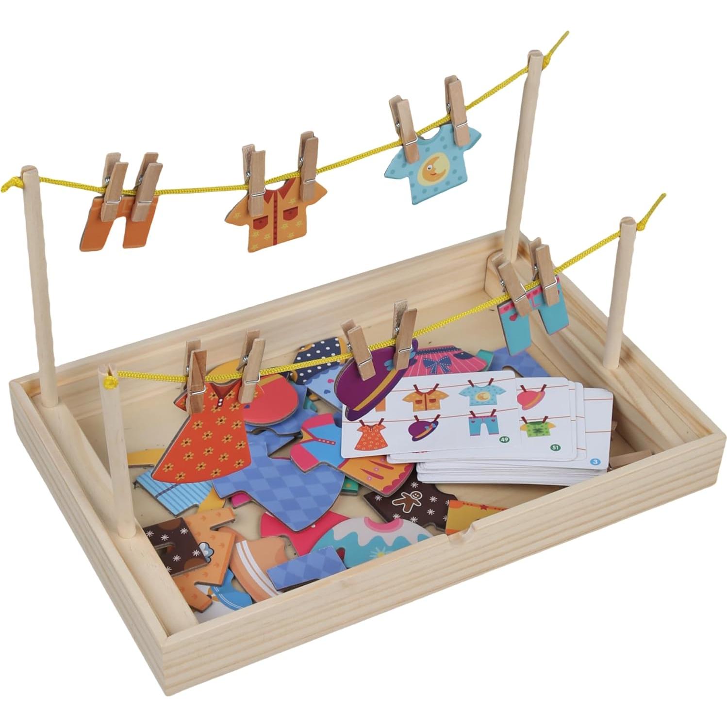 Juego Educativo de Colgar Ropa Eduland Montessori para Niños