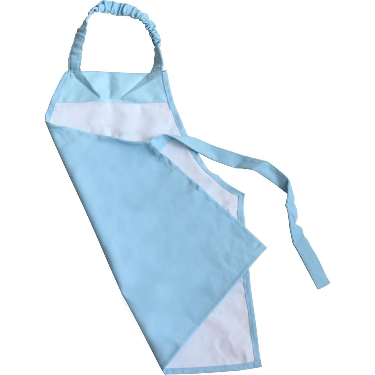 Conjunto Delantal Impermeable Kiddison y Tapete Silicona Azul