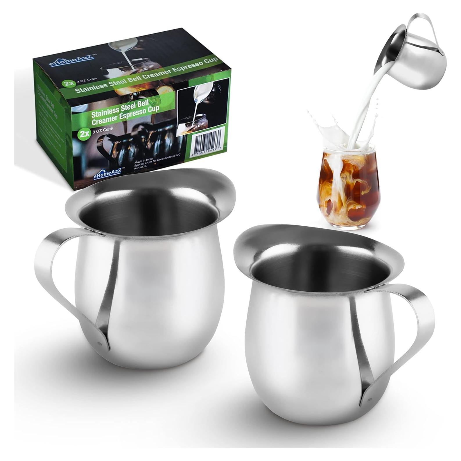 Jarra de Crema Acero Inoxidable EHOMEA2Z 85 g - Set de 2