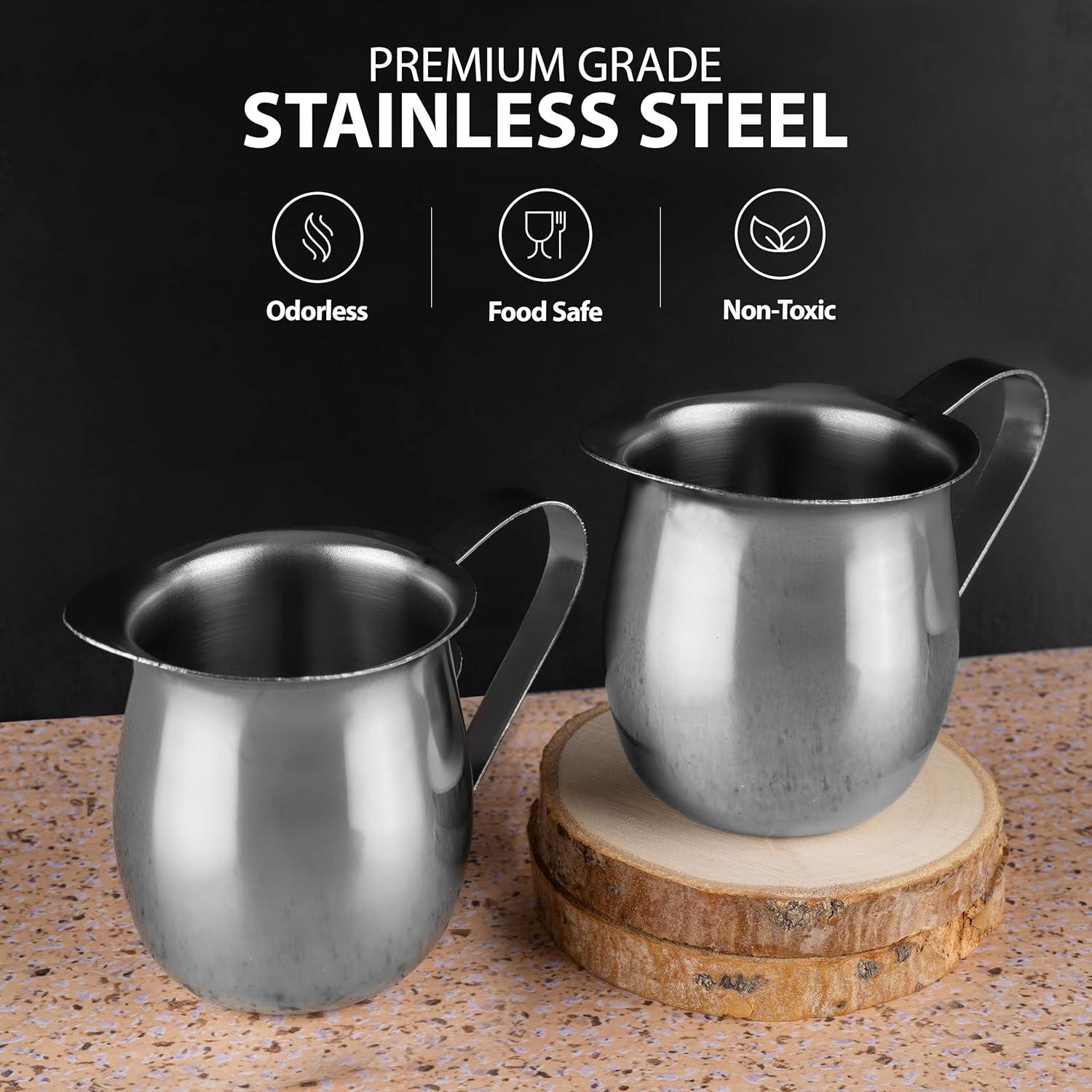 Jarra de Crema Acero Inoxidable EHOMEA2Z 85 g - Set de 2