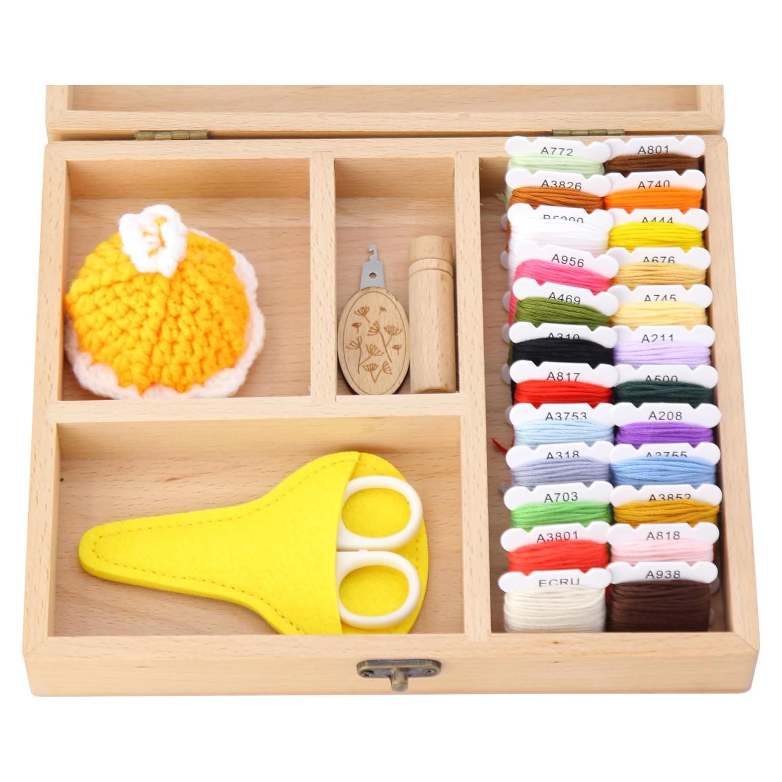 Caja de Costura Montessori Rui'an - Kit de Bordado para Niños 5+
