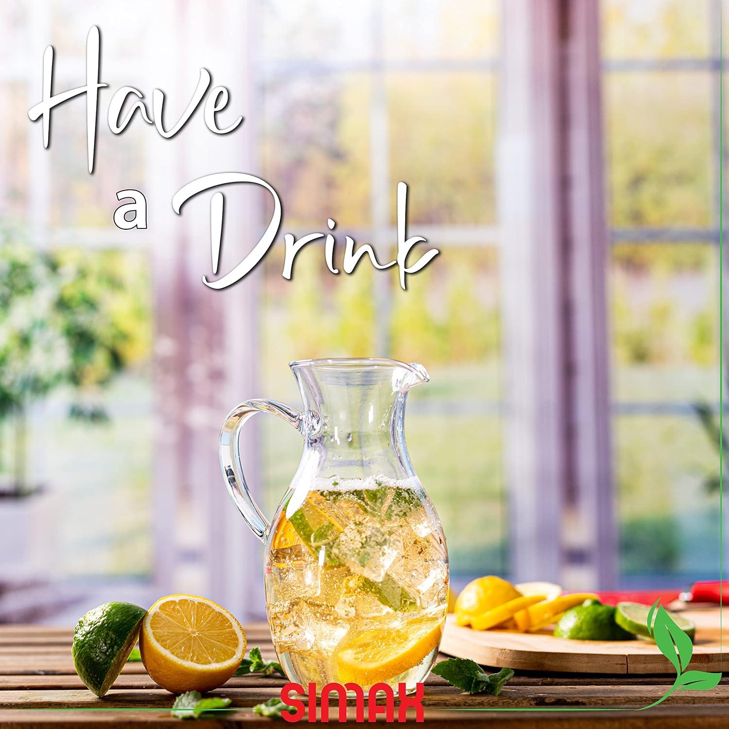 Jarra de vidrio borosilicato Simax 0.47L con asa y pico