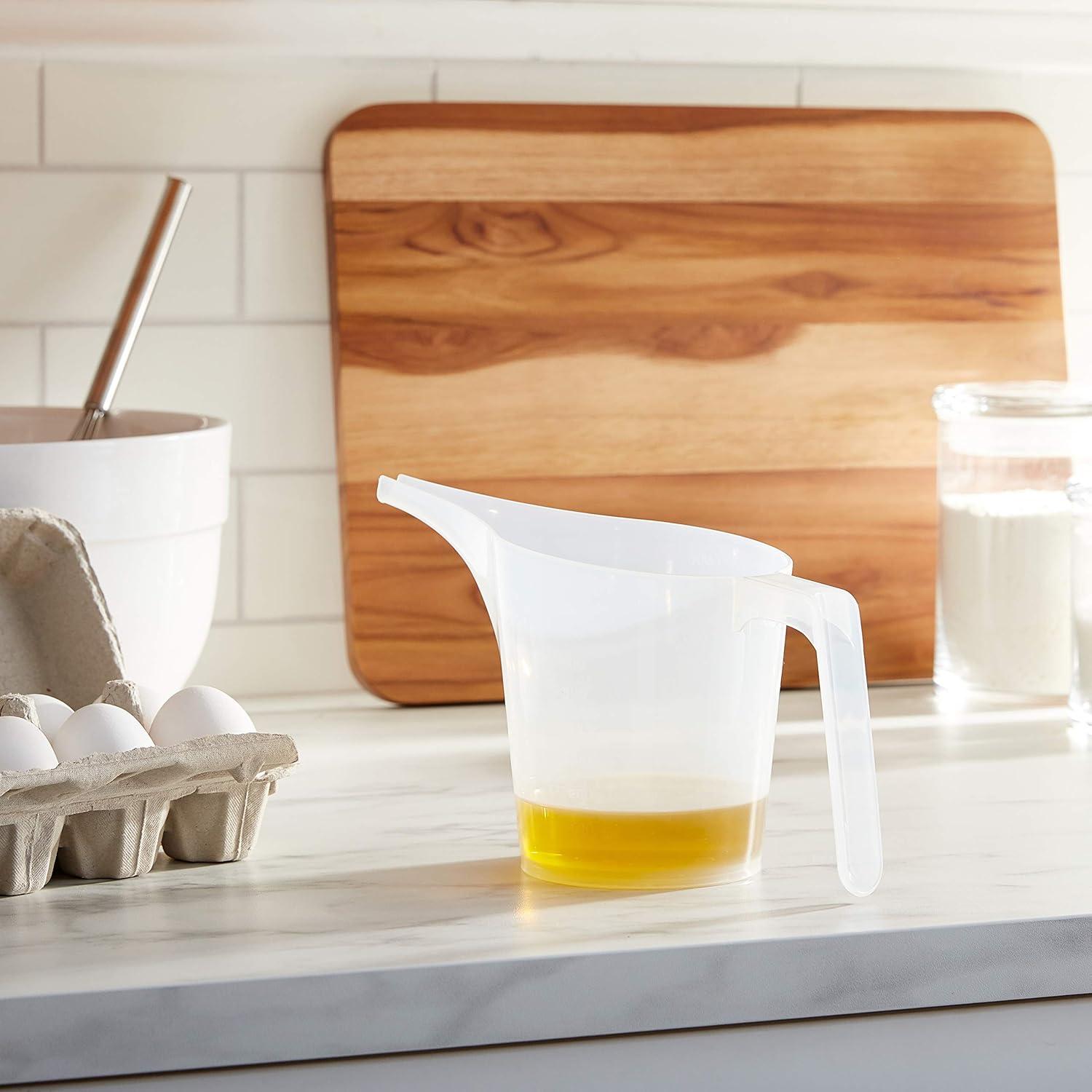 Taza de Medir de Vertido Fácil Fox Run 0.83L Plástico Transparente