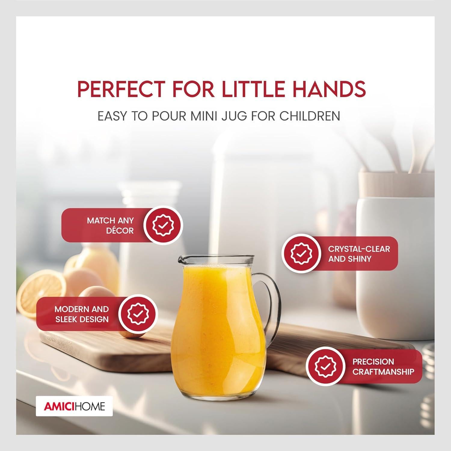 Mini Jarra de Vidrio Amici Home Roxy 255 ml Infantil