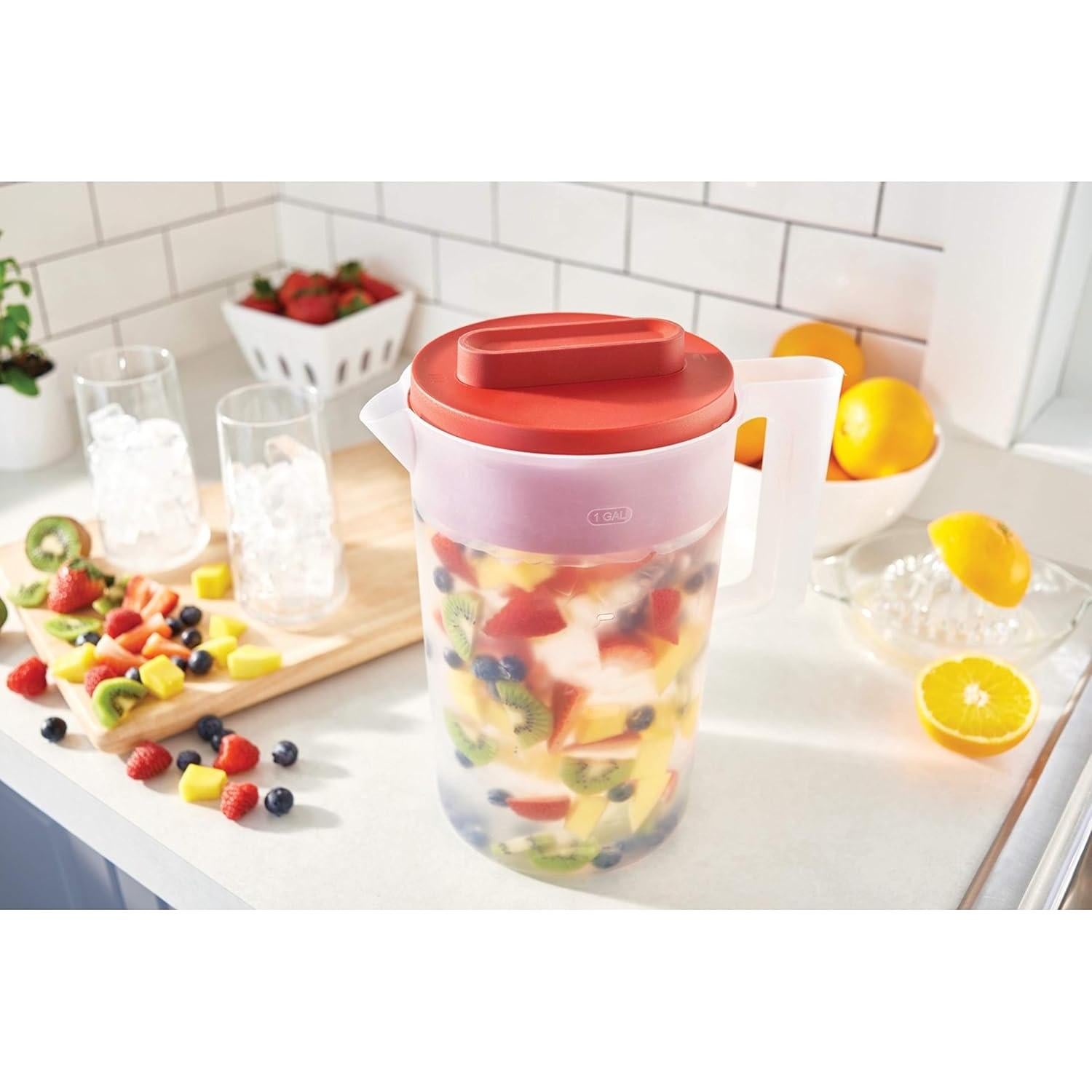 Jarra Rubbermaid Simply Pour 3.78L con Tapa de 3 Posiciones