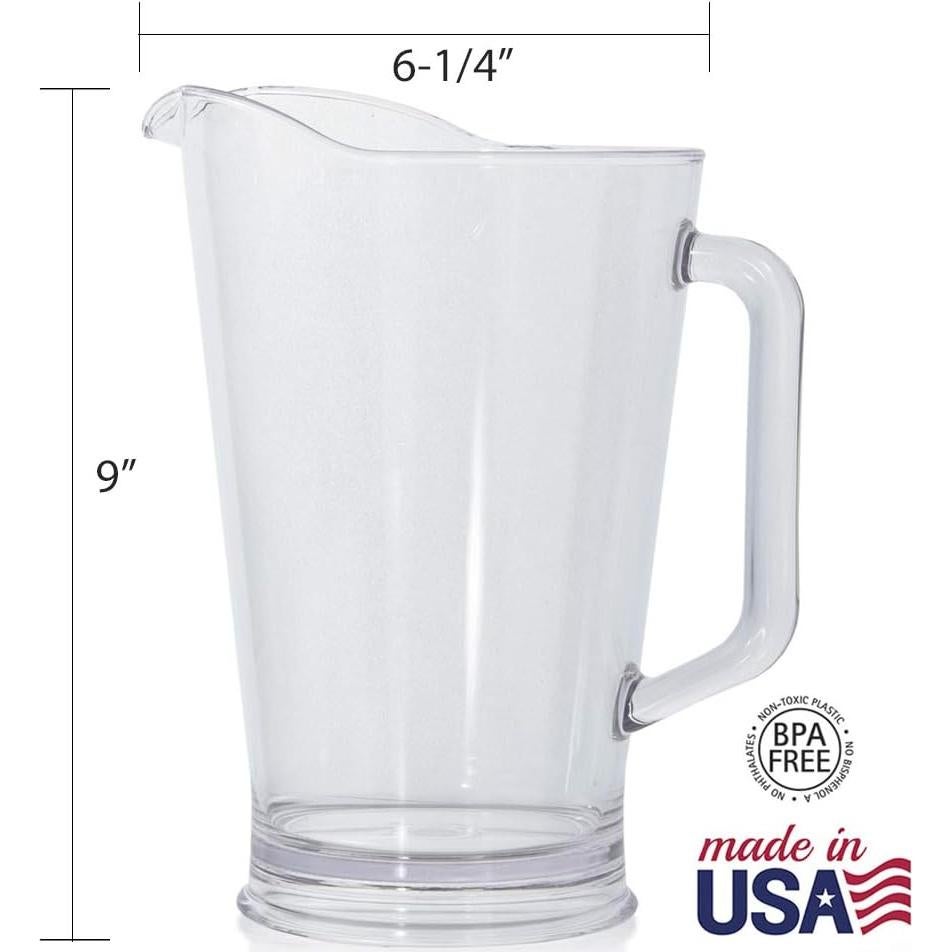 Set de 2 Jarras de Cerveza US Acrylic 64 oz (1.89L) Duraderas