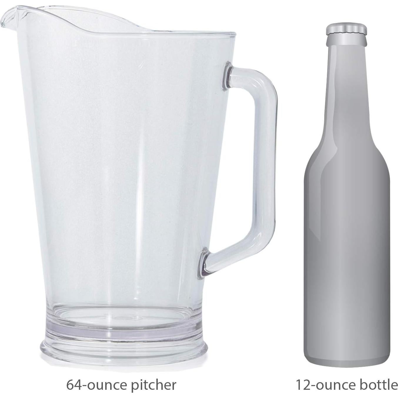 Set de 2 Jarras de Cerveza US Acrylic 64 oz (1.89L) Duraderas