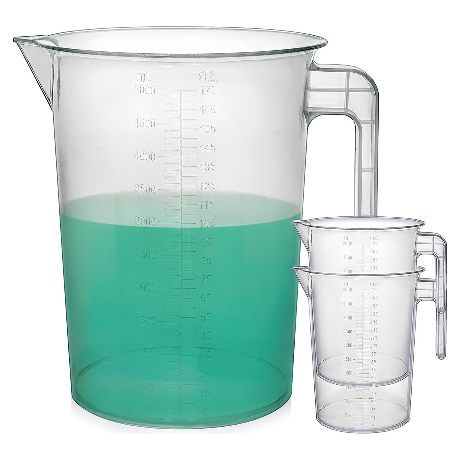 Jarras Medidoras de Plástico Terbold 5L - Paquete de 3