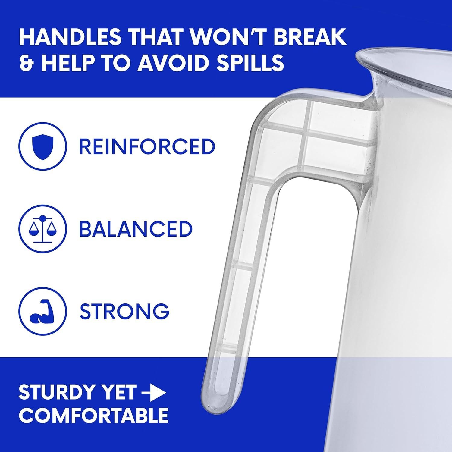 Jarras Medidoras de Plástico Terbold 5L - Paquete de 3