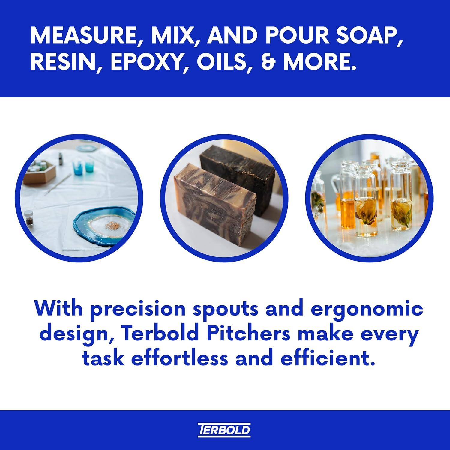 Jarras Medidoras de Plástico Terbold 5L - Paquete de 3