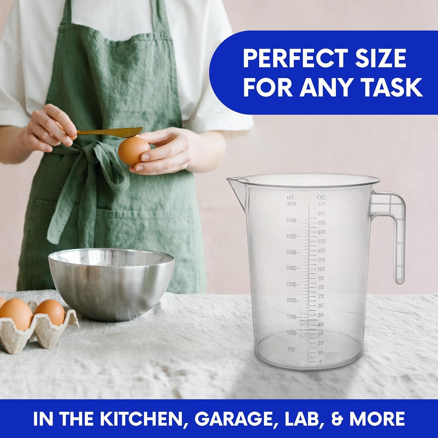 Jarras Medidoras de Plástico Terbold 5L - Paquete de 3