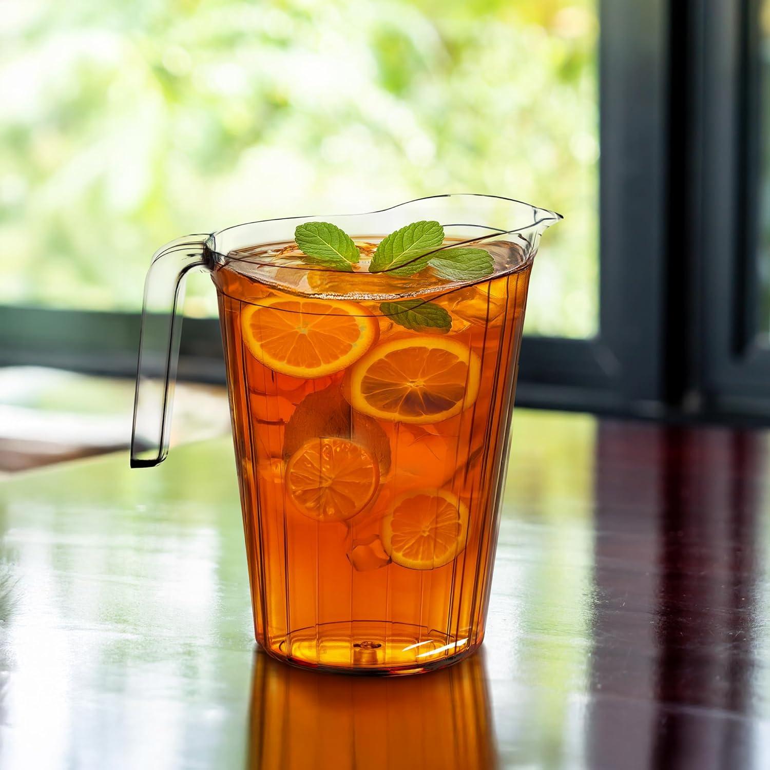 DecorRack Paquete de 6 Jarras de Plástico 75 oz para Bebidas