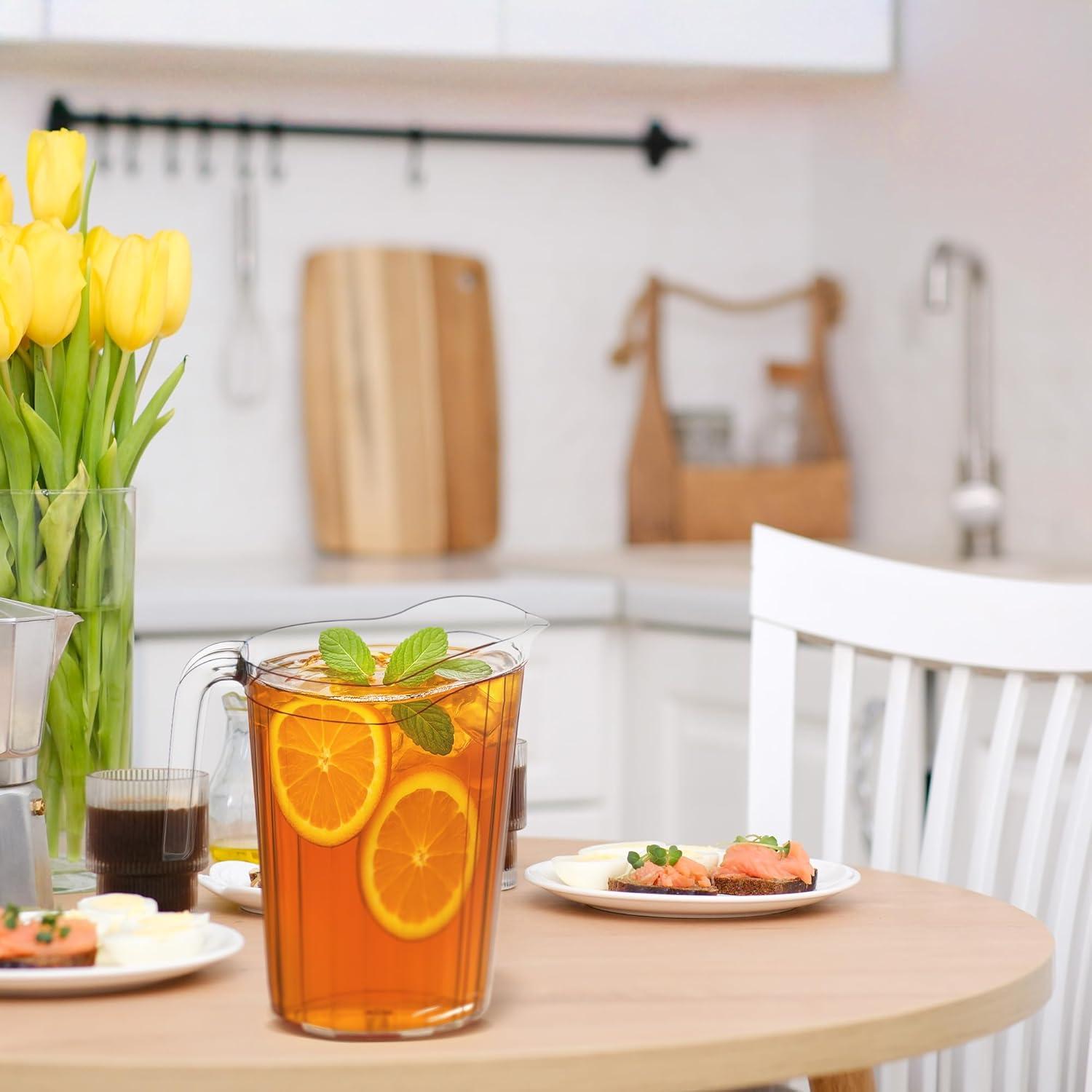 DecorRack Paquete de 6 Jarras de Plástico 75 oz para Bebidas