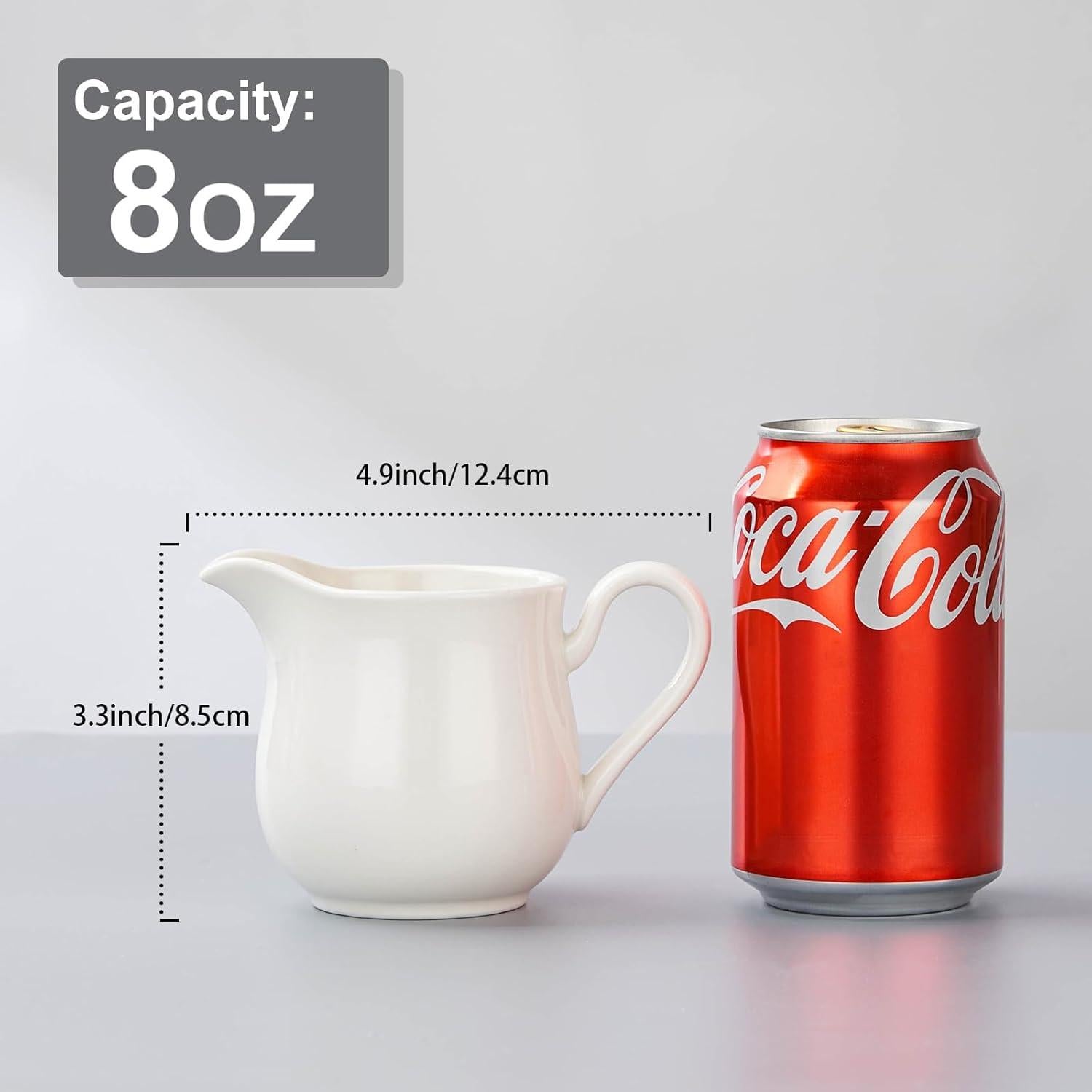 Jarra de Crema Cerámica CHILDIKE 236.6 ml con Asa