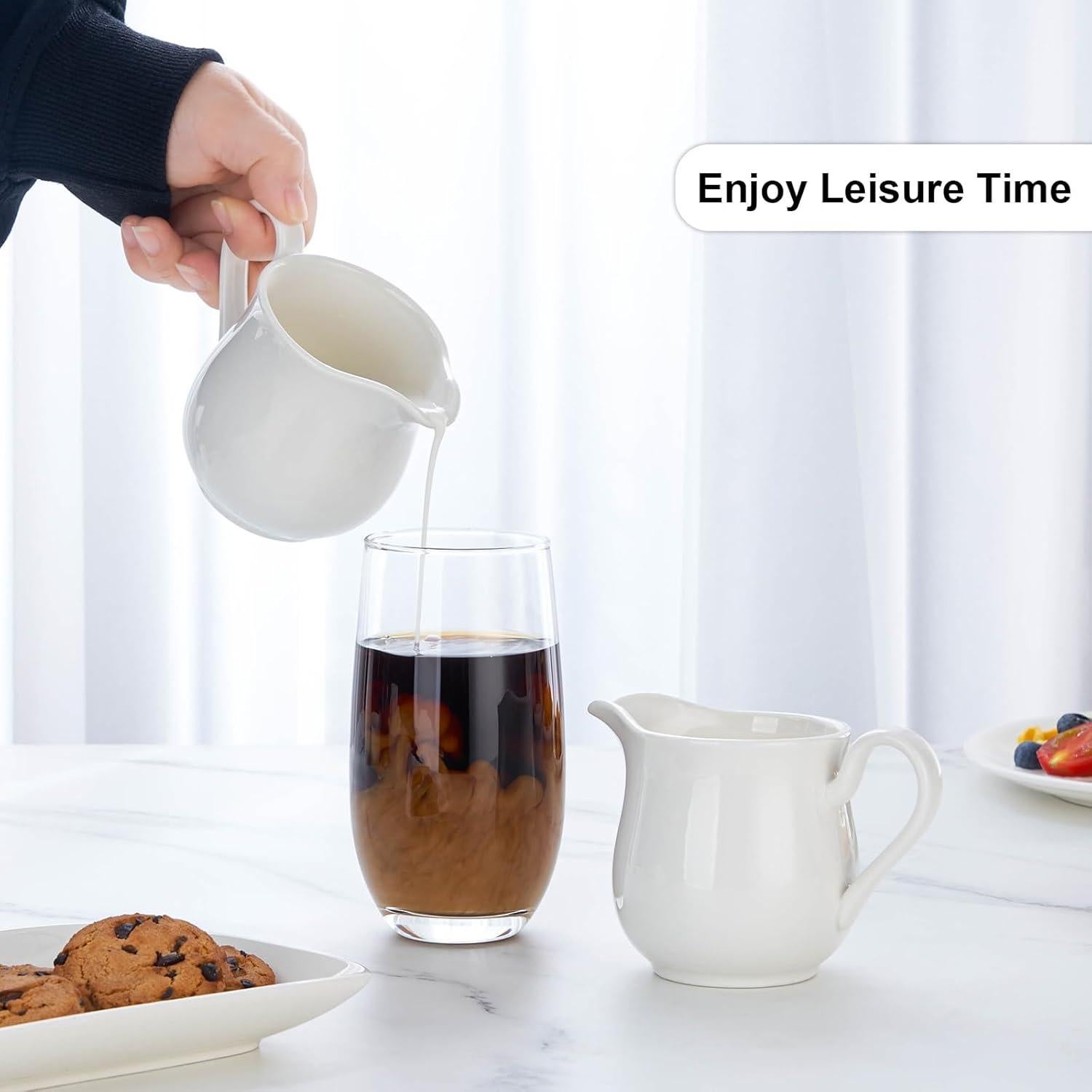 Jarra de Crema Cerámica CHILDIKE 236.6 ml con Asa