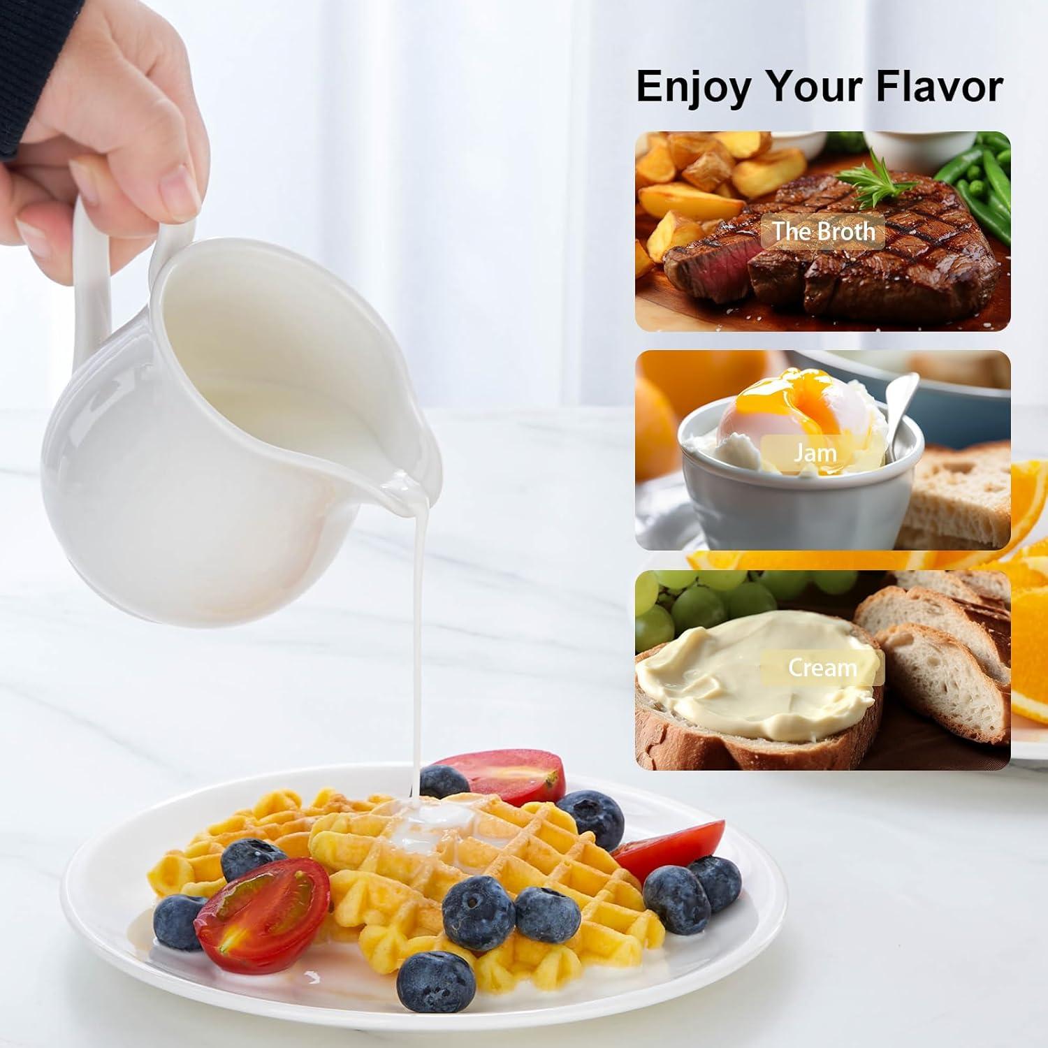 Jarra de Crema Cerámica CHILDIKE 236.6 ml con Asa