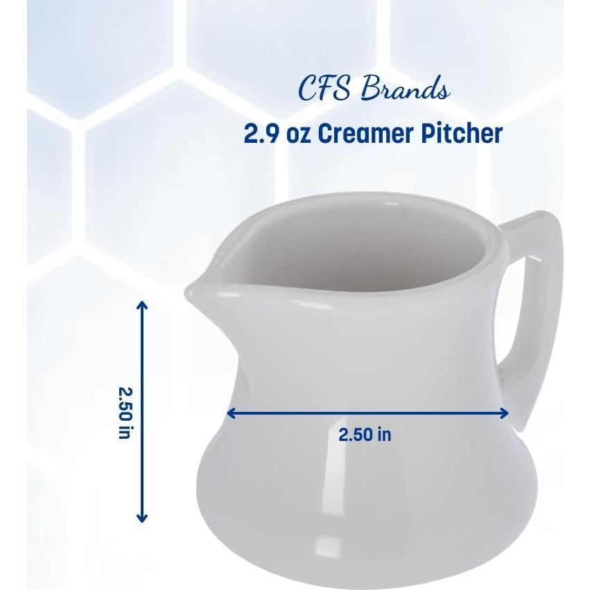 Jarra de Crema Carlisle 85 ml Plástico Blanca para Restaurante