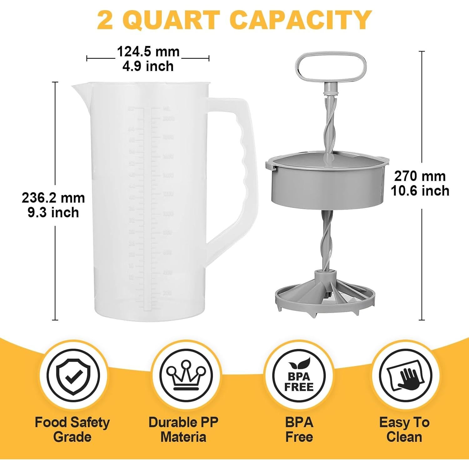 Jarra Mezcladora de Bebidas WLKSTS 1892ml con Tapa y Émbolo