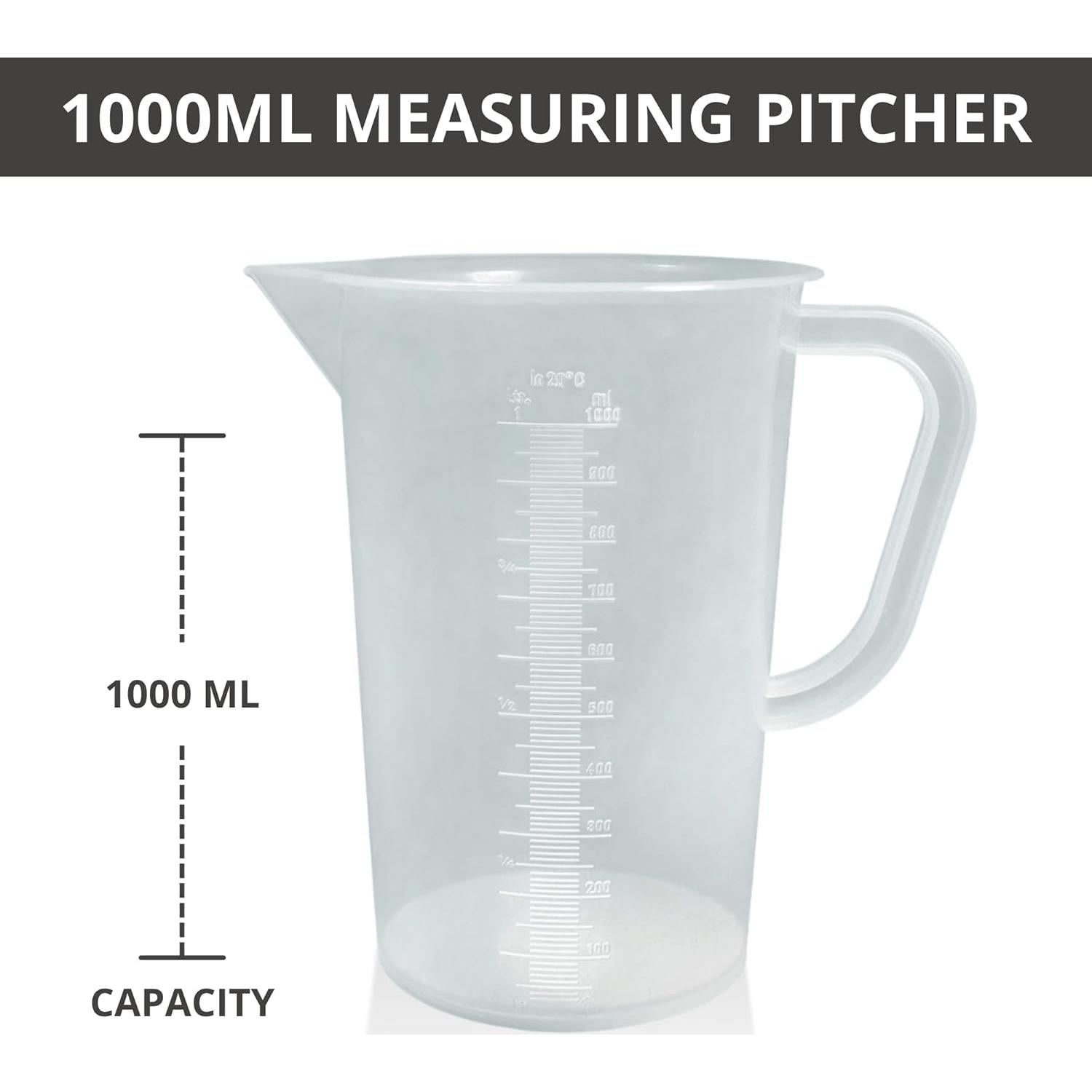 Jarra Medidora Graduada de Plástico AppleTofu 1L con Asa