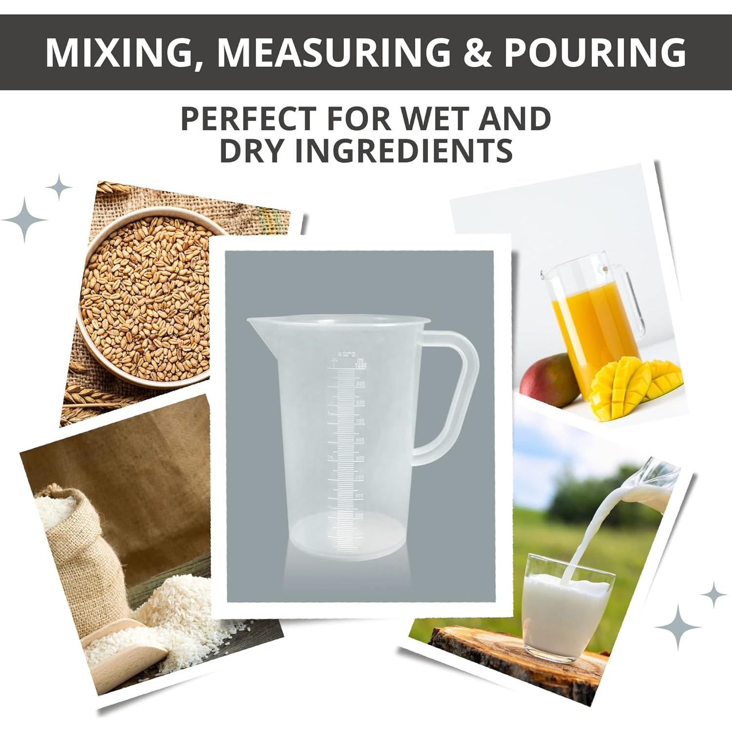 Jarra Medidora Graduada de Plástico AppleTofu 1L con Asa