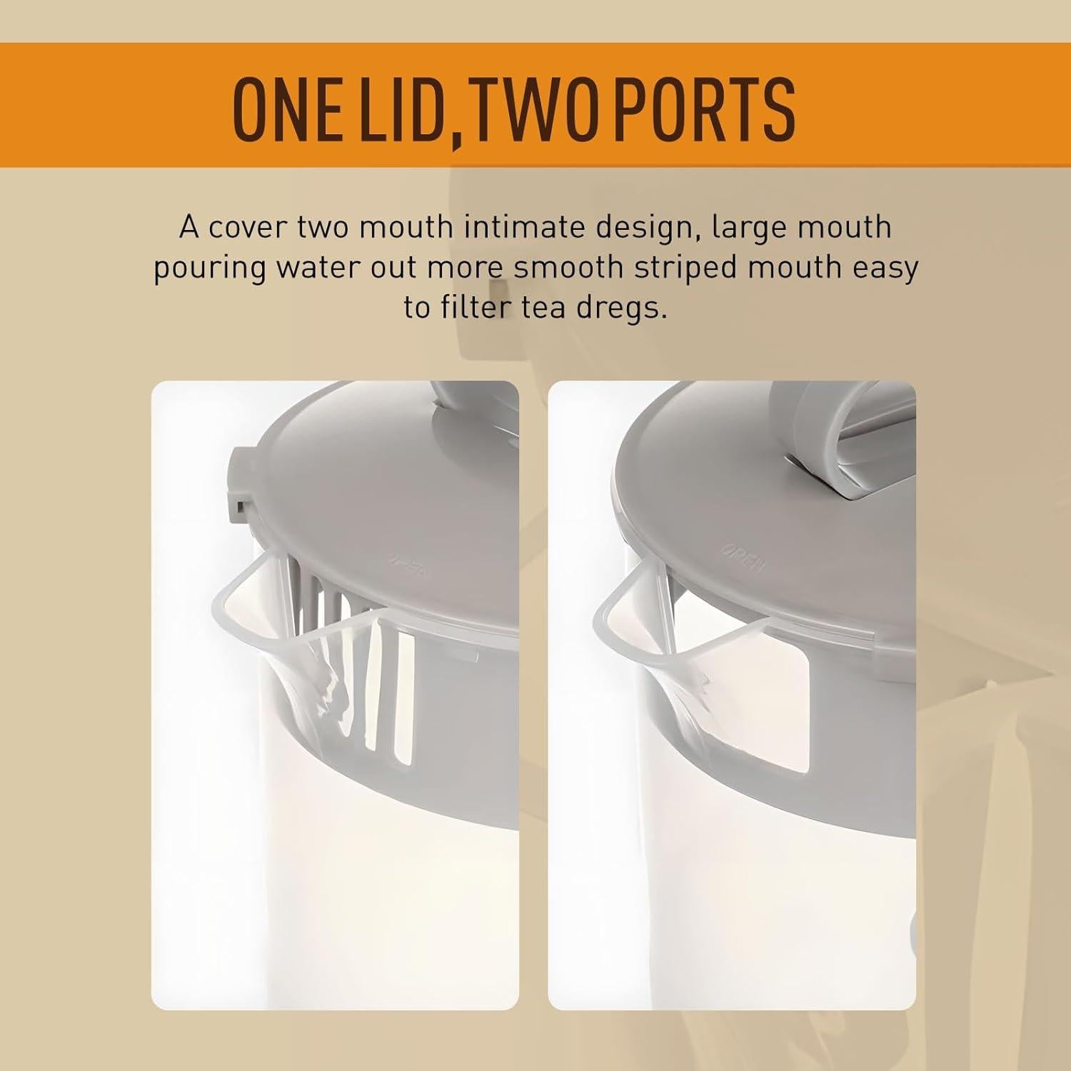 Jarra Mezcladora GHYKL 2 Cuartos con Émbolo y Tapa