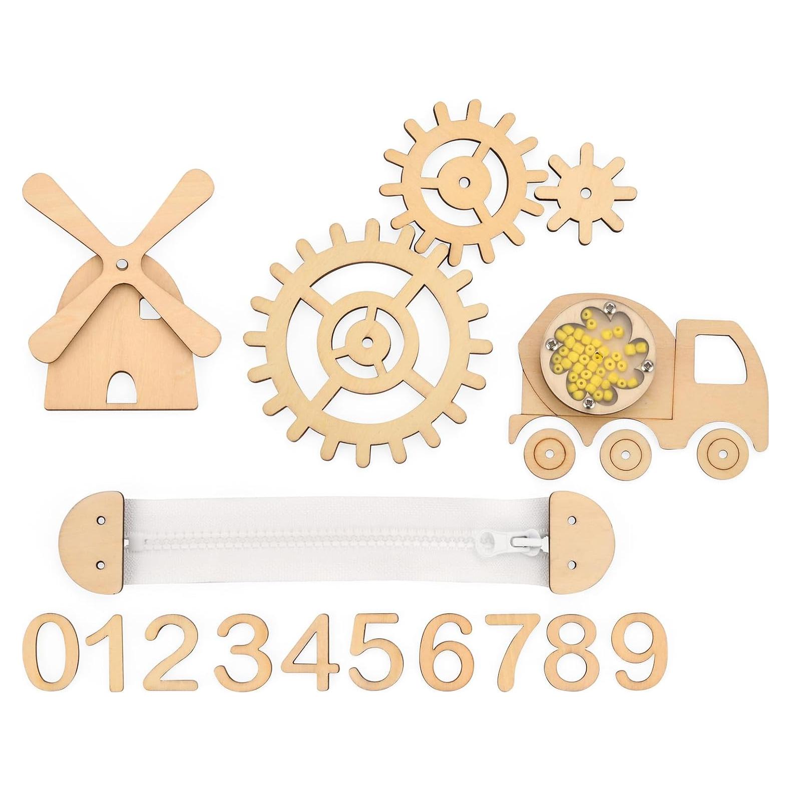 Juego de Piezas de Madera para Tablero Sensorial Potatomato