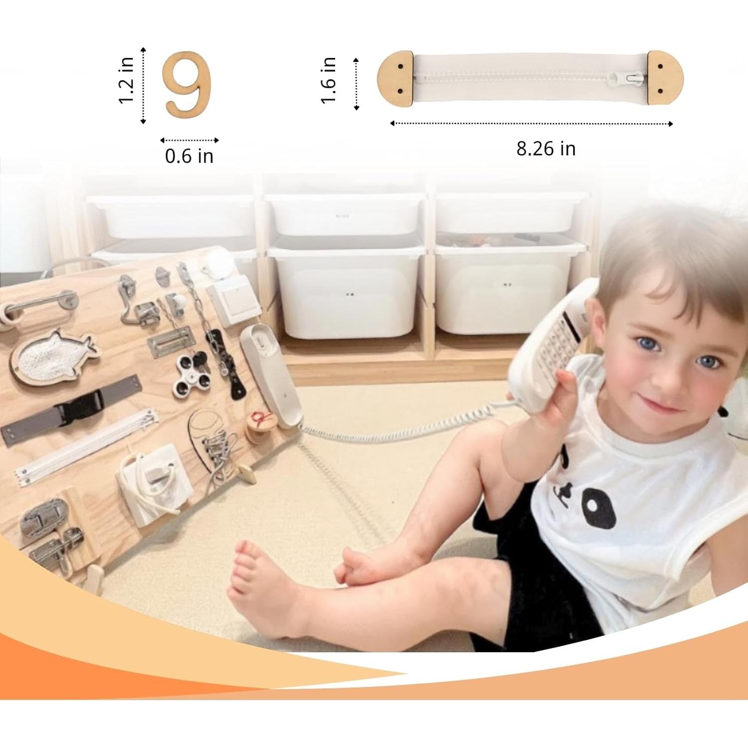 Juego de Piezas de Madera para Tablero Sensorial Potatomato