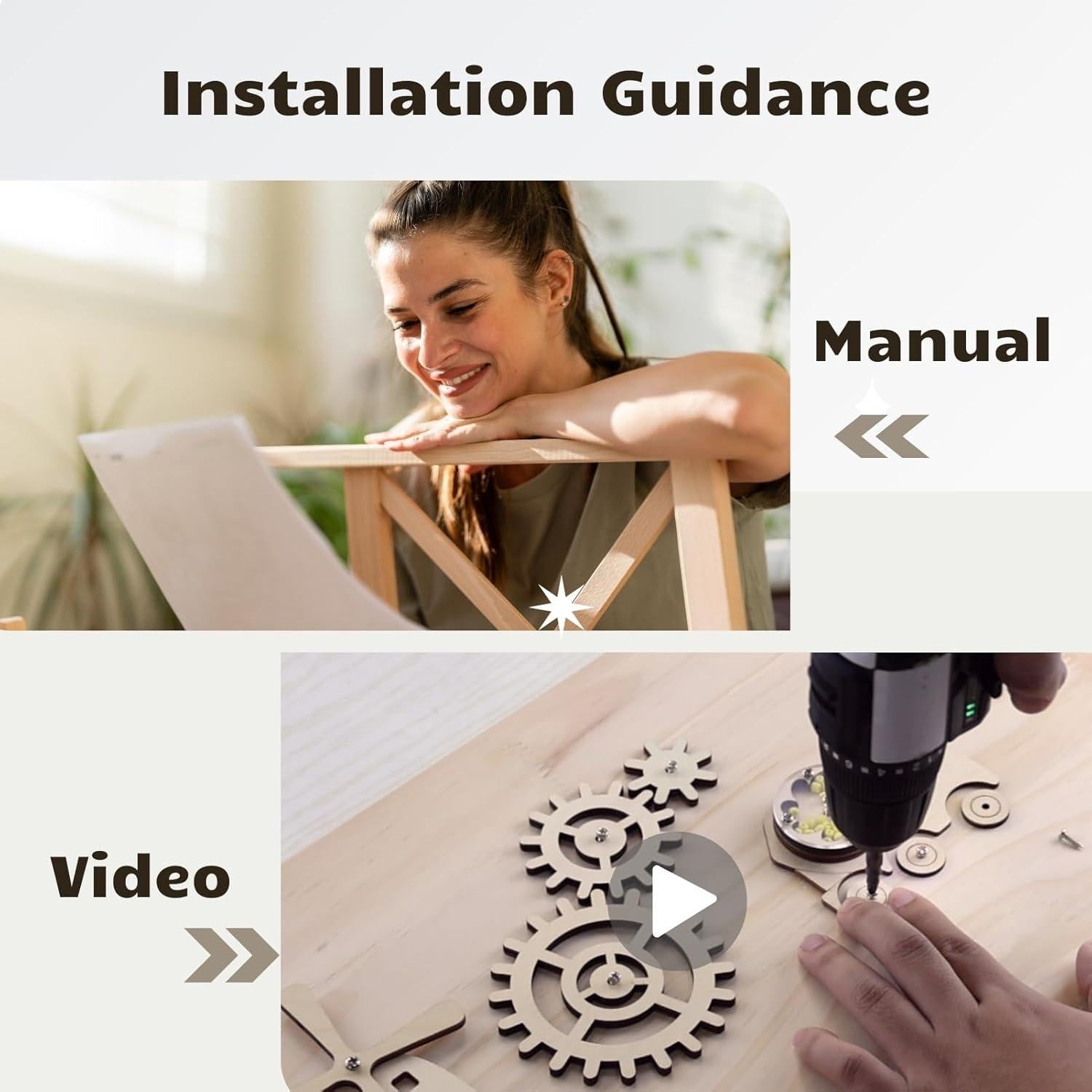 Juego de Piezas de Madera para Tablero Sensorial Potatomato