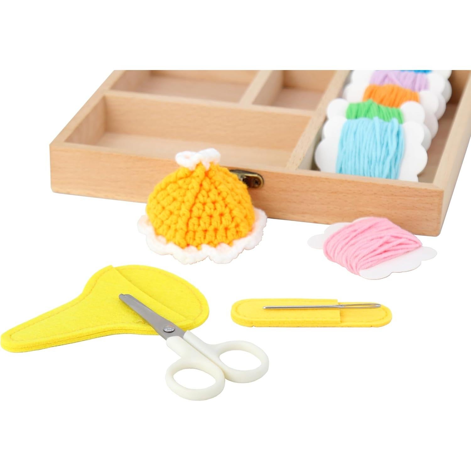 Caja de Costura Montessori Nivel 1 Rui'an para Niños 4+